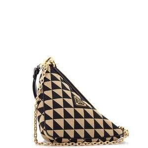Prada Double Symbole Triangle Bag #254089P18B